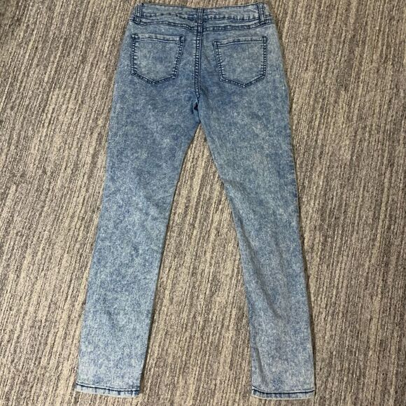 Wax Jeans Womens 11 Denim Low Rise‎ Blue Zip Fly Pockets Straight Leg Stretch - Picture 8 of 8